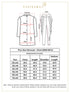 Vastramay Men's Plus Size Black Sherwani Set